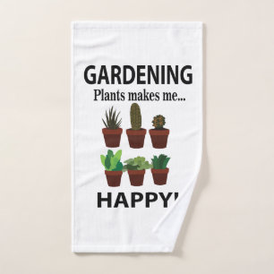 Toalha De Mão Plantas De Jardinagem Me Torna Feliz Jardinagem