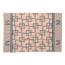 Praças Sobrepostas Art Deco (Monogrammed)