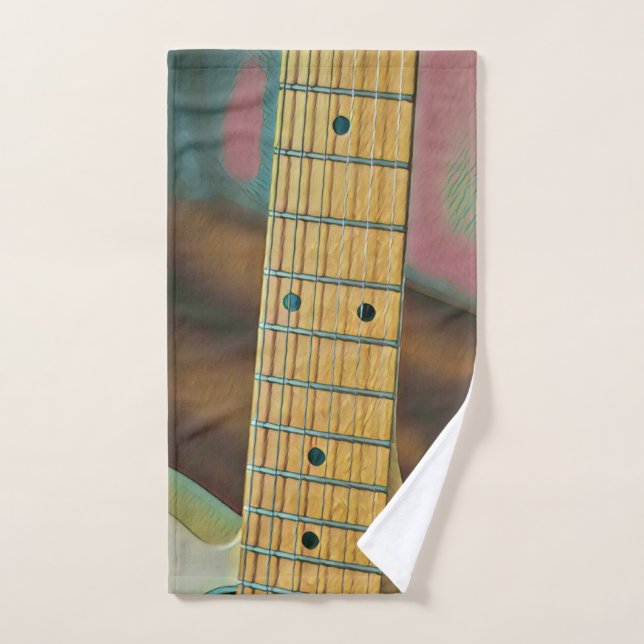 Toalha De Mão presente de amante de guitarra (Toalha de mão)