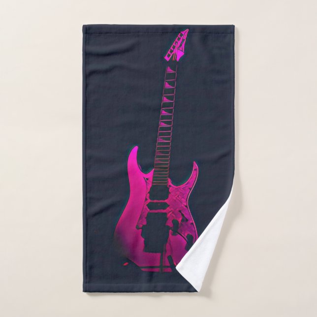 Toalha De Mão Presente de guitarrista acústico (Toalha de mão)