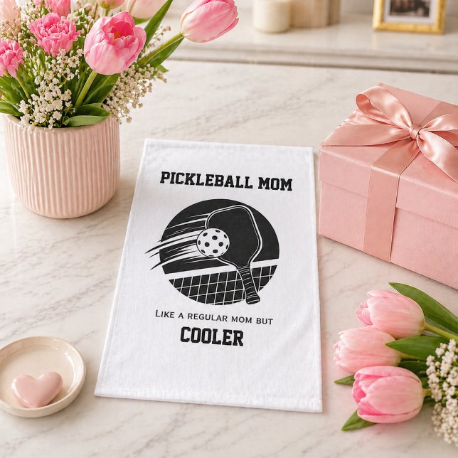 Toalha De Mão Presente de Mãe de Pickleball da Moda Esportes  (Criador carregado)