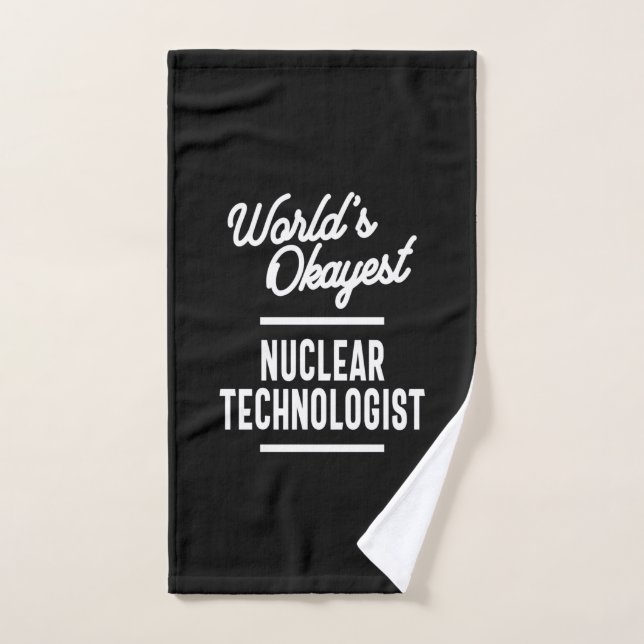 Toalha De Mão Presente de Trabalho de Tecnologia Nuclear (Toalha de mão)