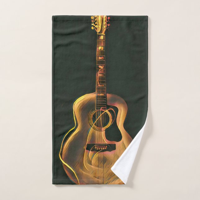 Toalha De Mão presente guitarrista legal (Toalha de mão)