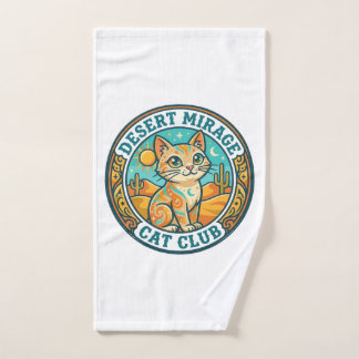 Toalha De Mão Presente para Mãe de Gato Miragem do Deserto - Mir