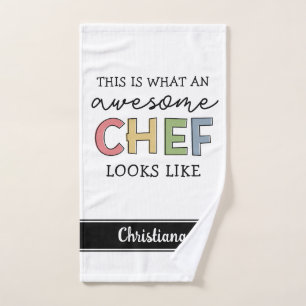 Toalha De Mão Presentes personalizados incríveis de chef Melho