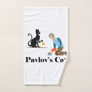 Toalha De Mão Psicologia Gata de Pavlov
