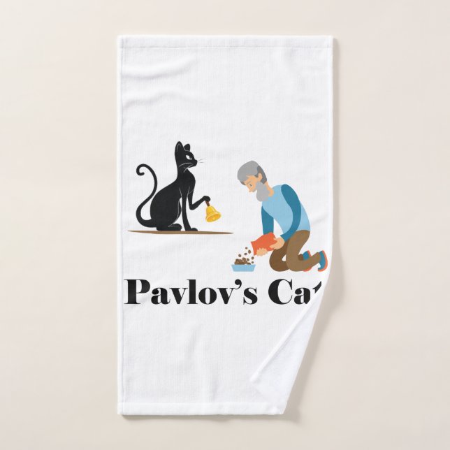 Toalha De Mão Psicologia Gata de Pavlov (Toalha de mão)