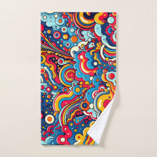 Toalha De Mão Psychedelische bunte Grafik