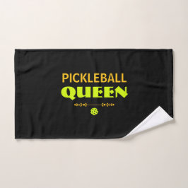 Toalha De Mão Rainha Personalizada de Pickleball