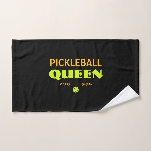 Toalha De Mão Rainha Personalizada de Pickleball (Toalha de mão)