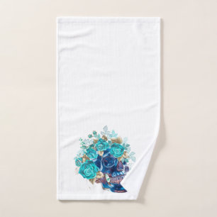 Toalha De Mão Requiem Flor Azul
