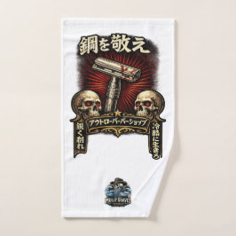 Toalha De Mão Respeite o Aço DE Japonês