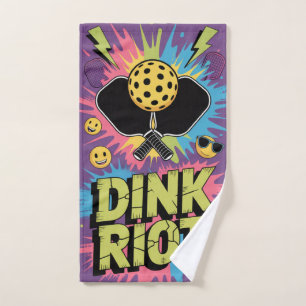 Toalha De Mão Riot Funny Urban Splash De Flecheira De Pickleball