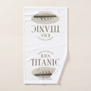 Toalha De Mão RMS Titanic Ghost Ship Sepia/White Handel Towel