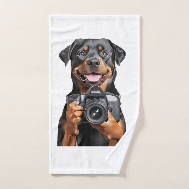 Toalha De Mão Rottweiler   (Toalha de mão)
