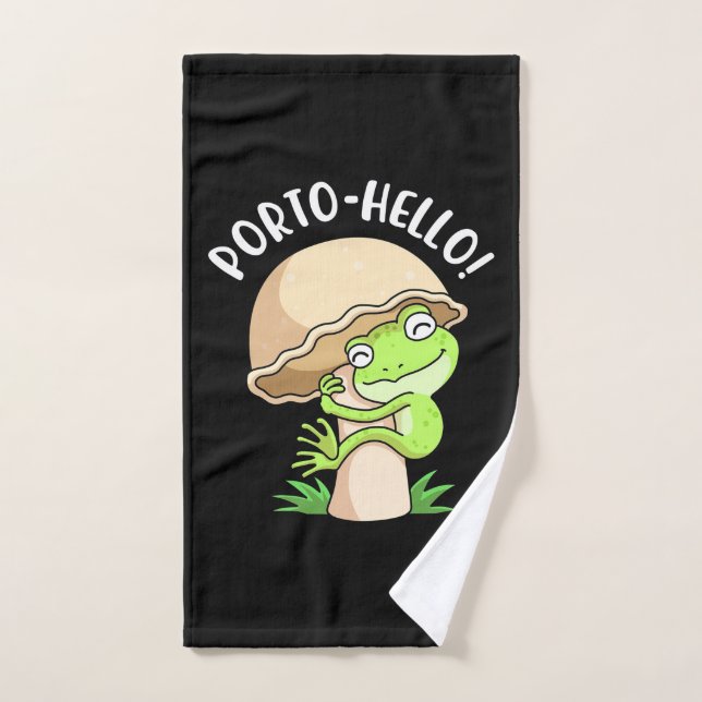 Toalha De Mão Sapo E Cogumelo (Toalha de mão)
