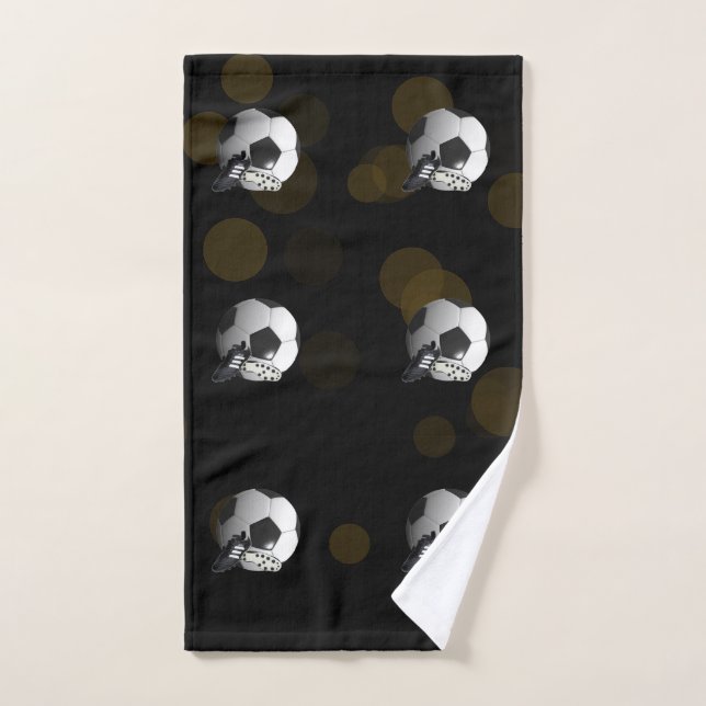 Toalha De Mão Seis Bolas de Futebol, (Toalha de mão)