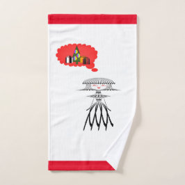 TOALHA DE MÃO SENHORA PENSANDO NO NATAL