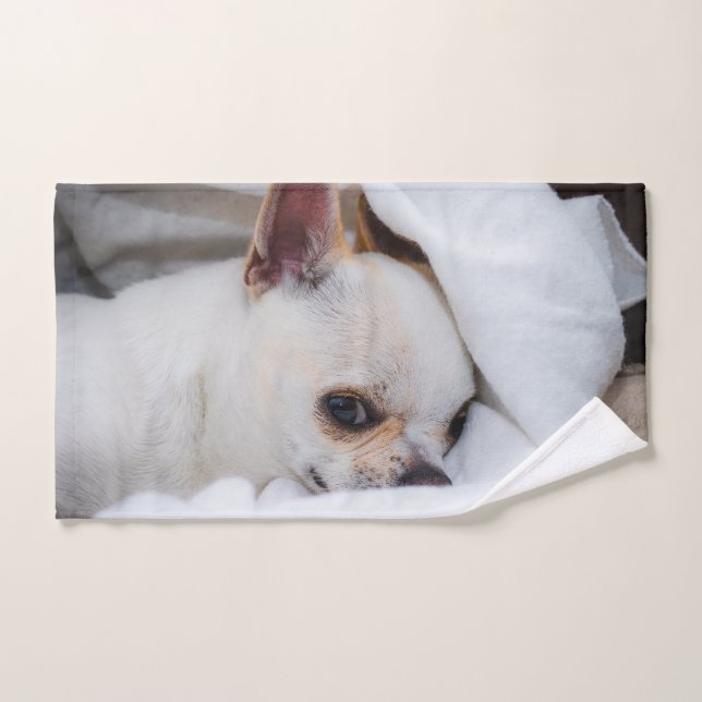 Toalha De Mão Seu cachorrinho de estimação foto personalizada ch (Toalha de mão)