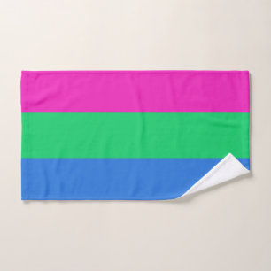 Toalha De Mão Sinalizador do Orgulho Polisexual