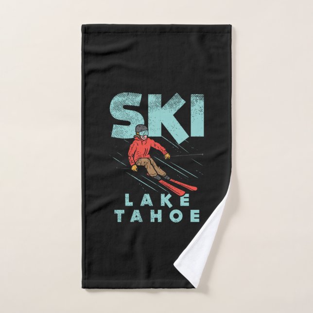 Toalha De Mão Ski Lake Tahoe (Toalha de mão)