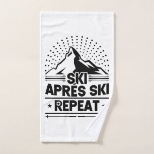 Toalha De Mão Snow Ski Aprés Ski Repetir