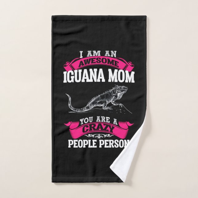 Toalha De Mão Sou uma mãe Iguana incrível (Toalha de mão)