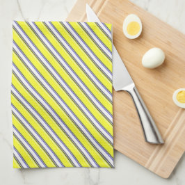 Toalha De Mão Stripe2 amarelo
