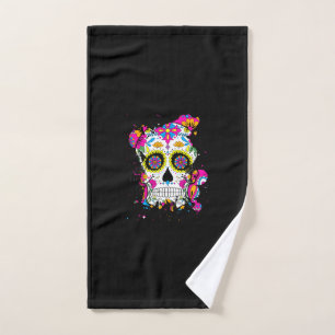 Toalha De Mão Sugar Skull Art