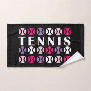 Toalha De Mão Tênis, cor-de-rosa e 💜, 🎾