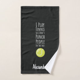 Toalha De Mão Tennis Towels Personalized Funny Player Gifts