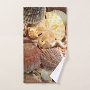 Toalha De Mão Teste padrão do dólar de areia do Seashell