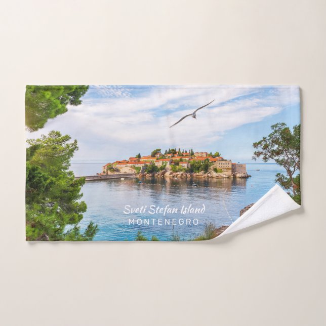 Toalha De Mão Texto Personalizado Montenegro (Toalha de mão)