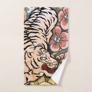 Toalha De Mão Tigre Branco