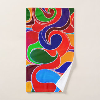 Toalha De Mão Toalha da Mão Arco-Íris do Dreamtime aborígena aus
