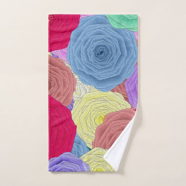 Toalha De Mão Toalha da Mão rosa (Toalha de mão)