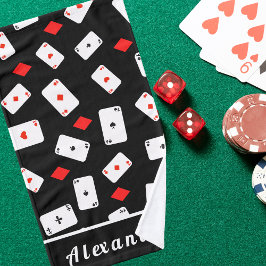 Toalha De Mão Toque de Mão de Cartões de Poker Personalizado