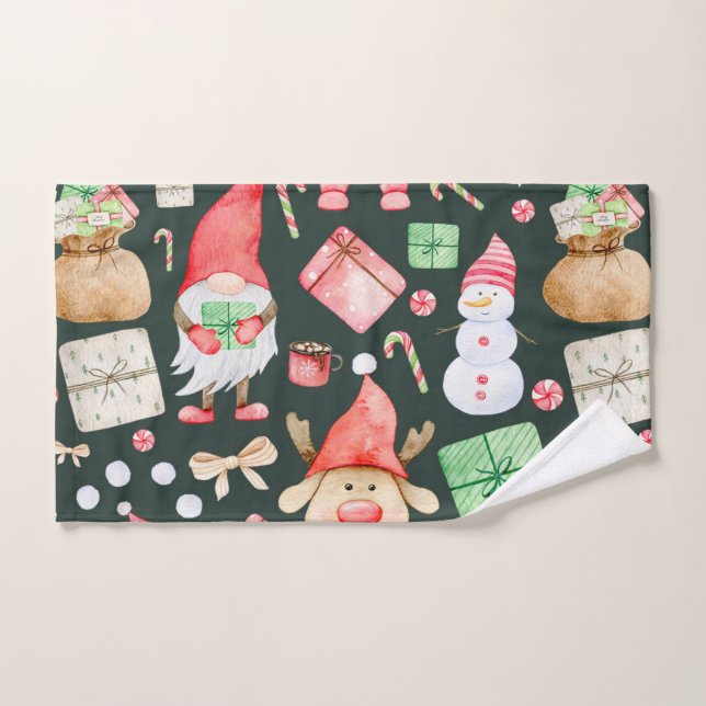 Toalha De Mão Toy Story Felry Natal Padrão Moderno (Toalha de mão)