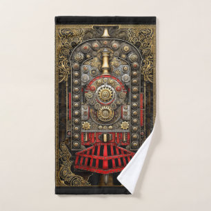 Toalha De Mão Trem de Engrenagem Steampunk Vitoriano Incomum G8