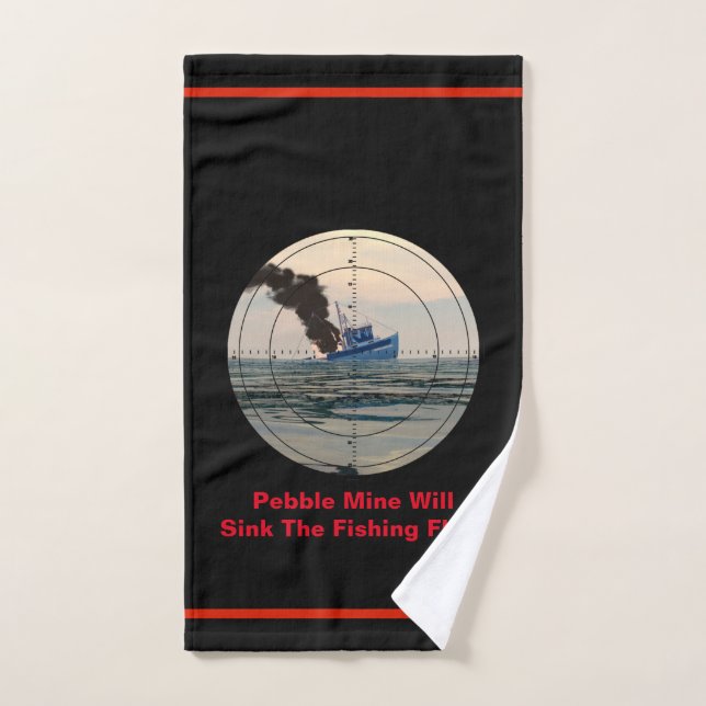 Toalha De Mão U-29 - Stop Pebble Mine (Toalha de mão)