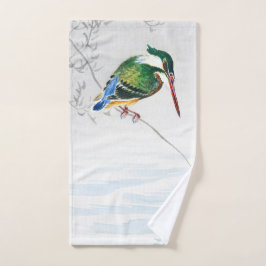 Toalha De Mão Um kingfisher - Ohara Koson - Arte de Aves Vintage