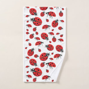 Toalha De Mão Um monte de Ladybugs - Padrão Sortudo