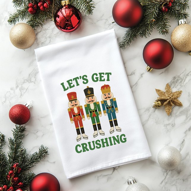 Toalha De Mão Vamos esmagar o Natal do Nutcracker (Criador carregado)
