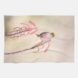 Toalha De Mão Verdin empoleirado no penstemon