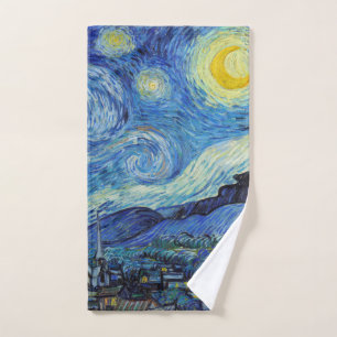Toalha De Mão Vincent Van Gogh Starry Night Vintage