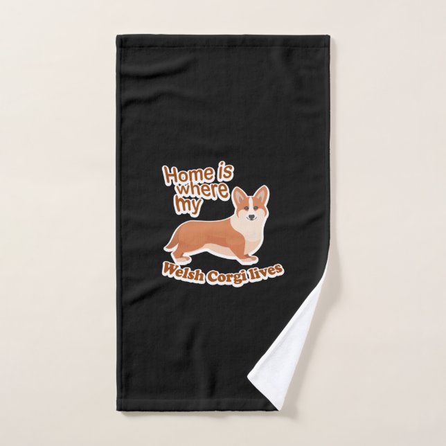 Toalha De Mão Welsh Corgi Home (Toalha de mão)