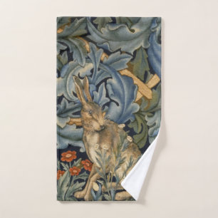 Toalha De Mão William Morris Forest Rabbit Floral Art Nouveau