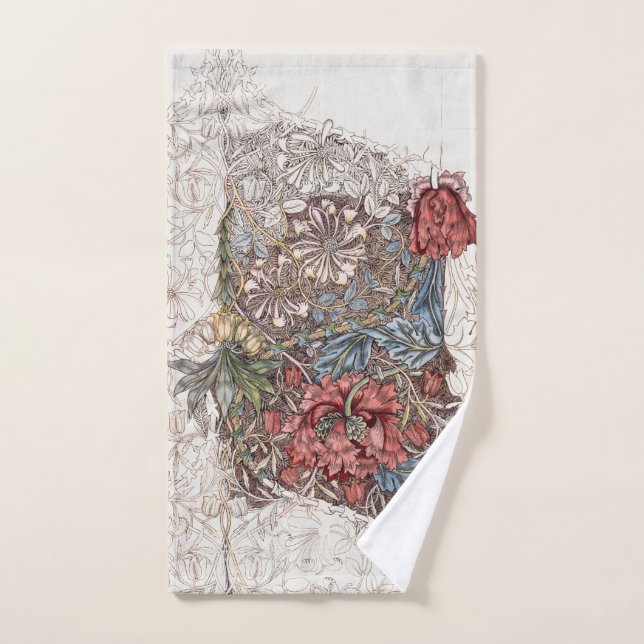 Toalha de mão: WILLIAM MORRIS : HONEYSUCKLE + TULI (Toalha de mão)