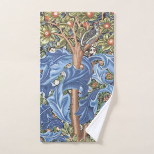 Toalha De Mão William Morris Woodpecker Tapeçaria Vintage Floral