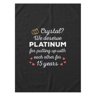 Toalha De Mesa 15 Casamento I - Casal Engraçado Cristal